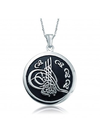 Gümüş Tuğra Kolye