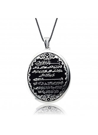 Gümüş Felak ve Nas Suresi Kolye