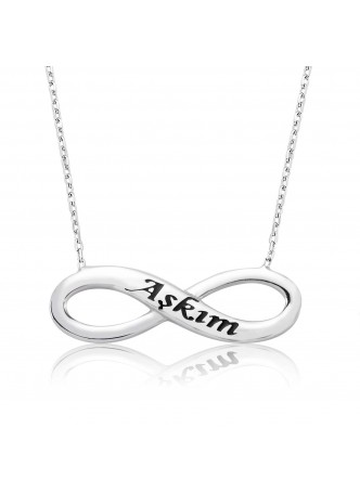 Gümüş Aşkım Sonsuzluk Kolye