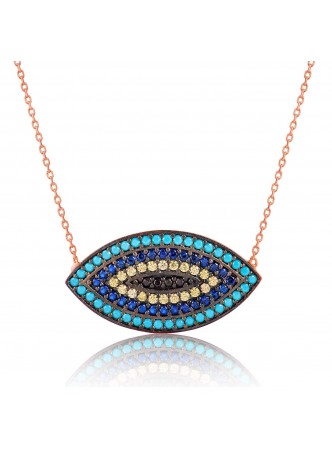 Gümüş Nazar Kolye