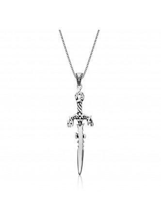 Gümüş Kılıç Erkek Kolye