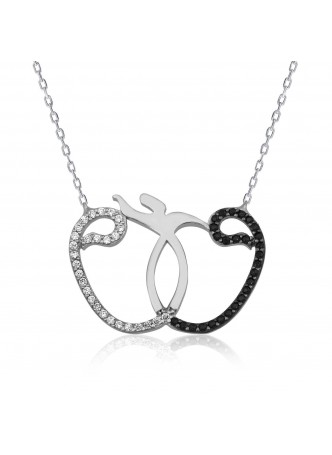 Gümüş Çift Vavlı Semazen Kolye