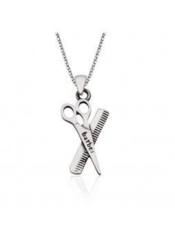 Gümüş Berber Kolye