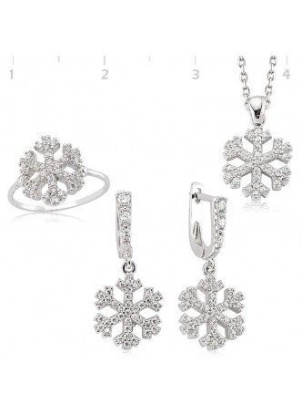 Zirkon Taşlı Kartanesi Set