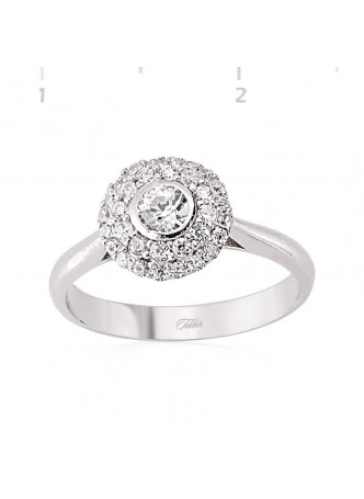 Gümüş Zirkon Taşlı Yüzük