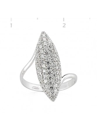 Gümüş Zirkon Taşlı Yüzük