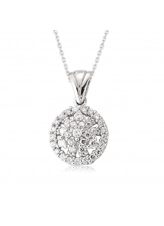 Gümüş Zirkon Taşlı Kolye