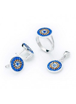 Gümüş Swarovski Set