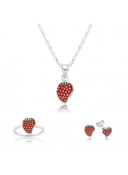 Gümüş Çilek Çocuk Set