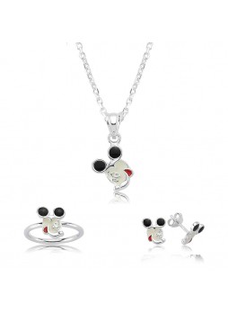 Gümüş Miki Mouse Çocuk Set