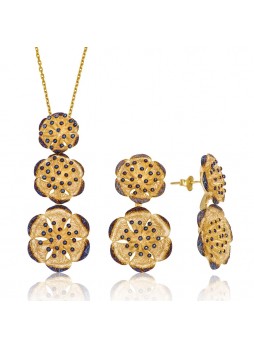 Gümüş Nilüfer Çiçeği Set