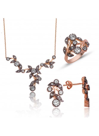 Gümüş Beyaz Karanfil Set