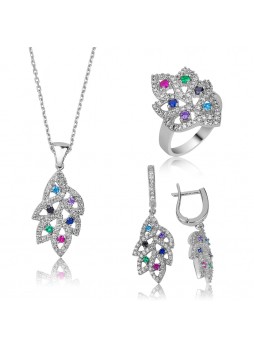 Gümüş Yaprak Set