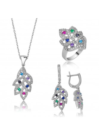 Gümüş Yaprak Set