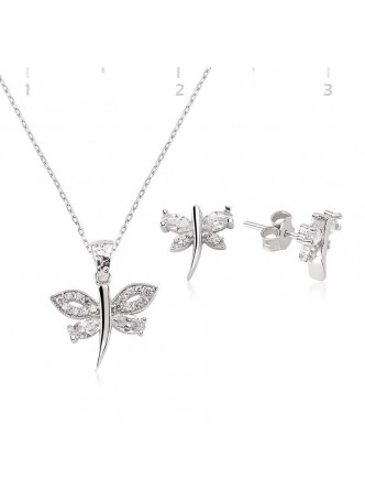 Zirkon Taşlı Yusufçuk Set