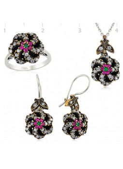 Yakut Taşlı Otantik Set