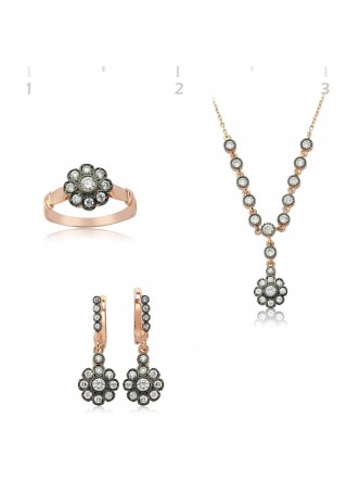 Rose Kaplama Papatya Set