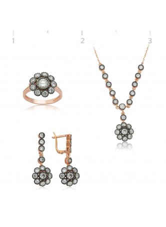 Rose Kaplama Papatya Set