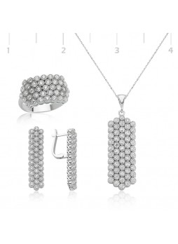 Gümüş Kristal Set
