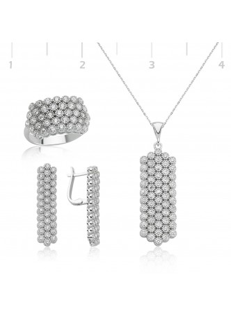 Gümüş Kristal Set