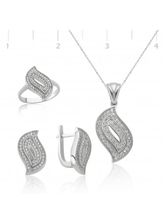 Gümüş Yaprak Set