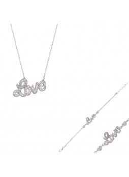 Gümüş Love Set
