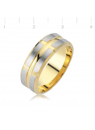 Altın Kaplama Erkek Alyans