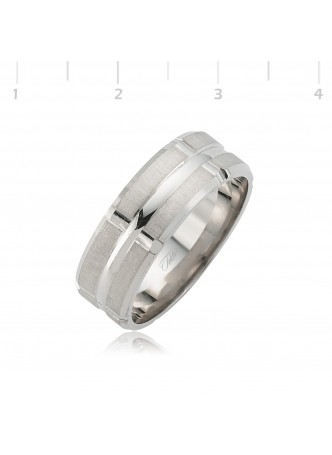 Rodyum Kaplama Erkek Alyans