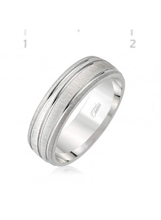 Gümüş Rodyumlu Alyans