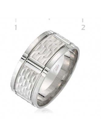 Gümüş Rodyumlu Alyans