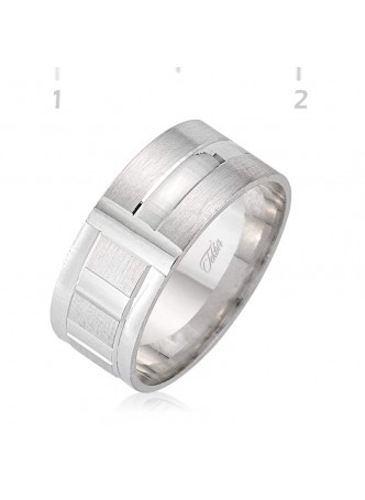 Gümüş Rodyumlu Alyans