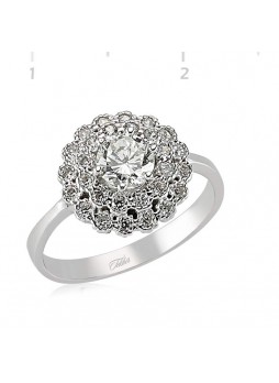 Zirkon Taşlı Gümüş Bayan Yüzük