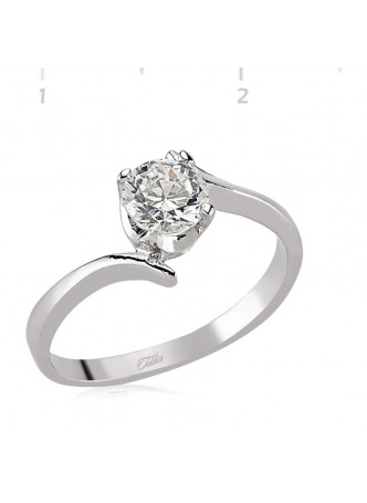 Zirkon Taslı Gümüş Bayan Yüzük