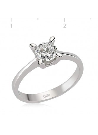 Zirkon Taslı Gümüş Bayan Yüzük