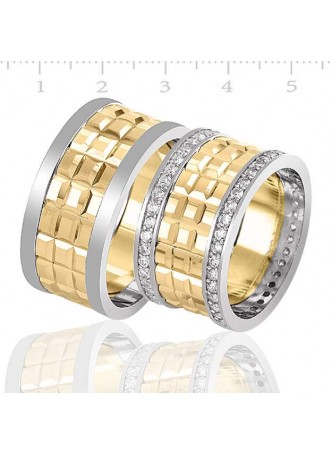 Gümüş Altın Kaplama Alyans