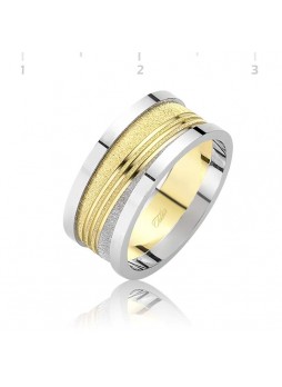 Gümüş Altın Kaplama Alyans