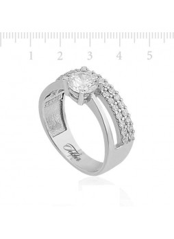 İki Sıra Tamtur Tektaş Yüzük