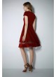 ETEĞİ TÜL ELBİSE – BORDO