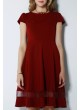 ETEĞİ TÜL ELBİSE – BORDO