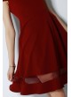 ETEĞİ TÜL ELBİSE – BORDO