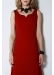 V YAKA ABİYE ELBİSE – BORDO