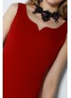 V YAKA ABİYE ELBİSE – BORDO