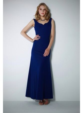 V YAKA ABİYE ELBİSE – SAKS