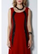 PAYET DETAYLI ABİYE ELBİSE – BORDO