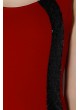PAYET DETAYLI ABİYE ELBİSE – BORDO