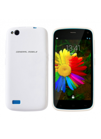 General Mobile Discovery Silikon Kılıf Beyaz