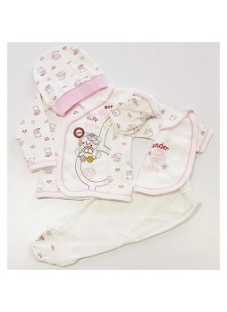 Leylek Baby Cute Little 5 Parça Bebek Zıbın Seti
