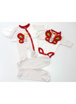 Babyzuff Kelebekli Bebek Hastane Çıkış Seti 6 lı Set