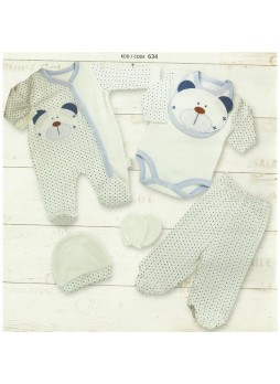 Babyzuff Köpekçik Bebek Hastane Çıkış Seti 6 lı Set