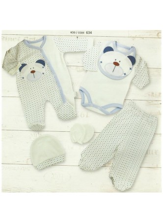 Babyzuff Köpekçik Bebek Hastane Çıkış Seti 6 lı Set